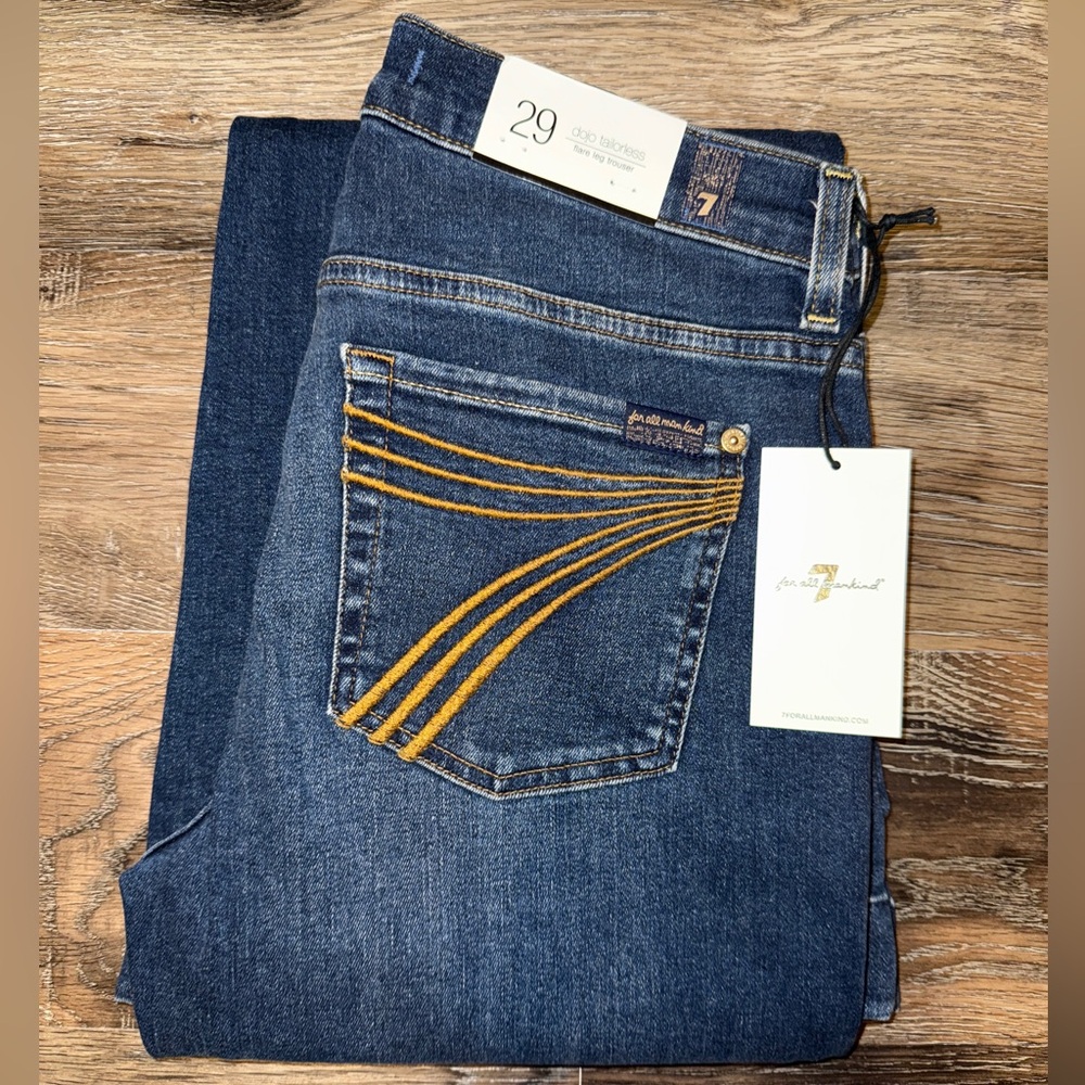 NWT 7 For All Mankind Dojo Tailorless Jeans 7FAMK